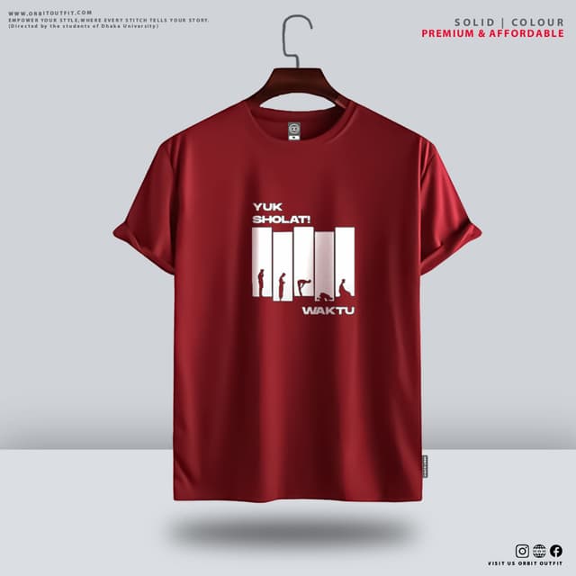 Men's Premium T-shirt -  Islamic Maroon 
