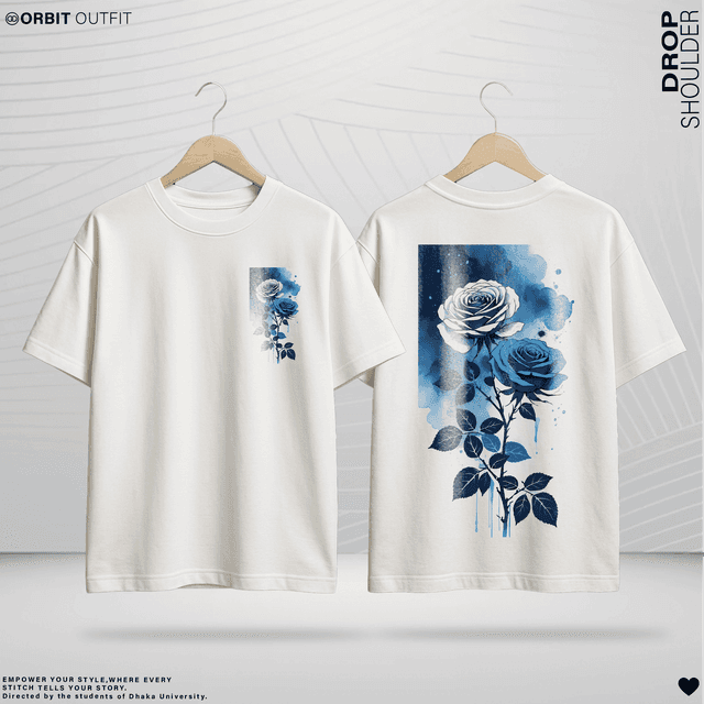 DROP SHULDER -ROSE Edition(A3 DTF)