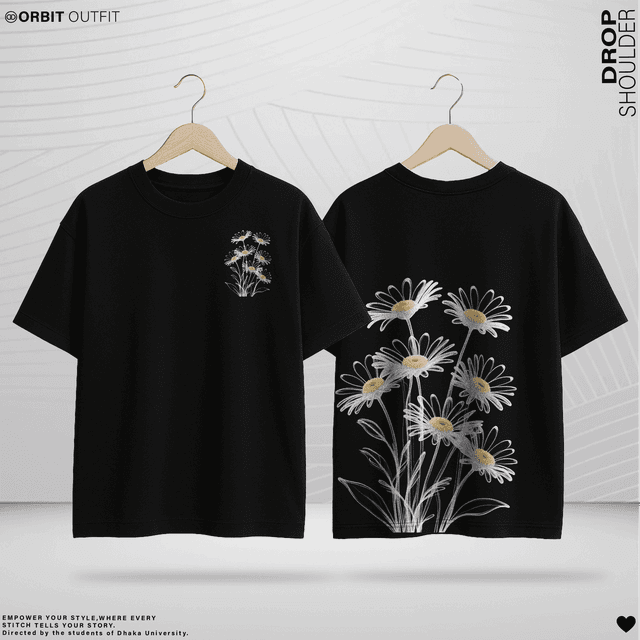 DROP SHULDER -Flower Edition(A3 DTF)