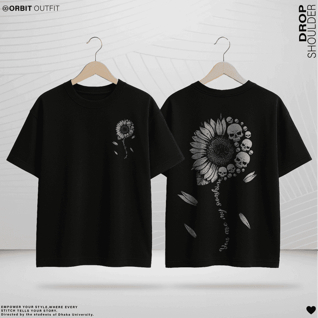 DROP SHULDER -SUNFLOWER  Edition(A3 DTF)