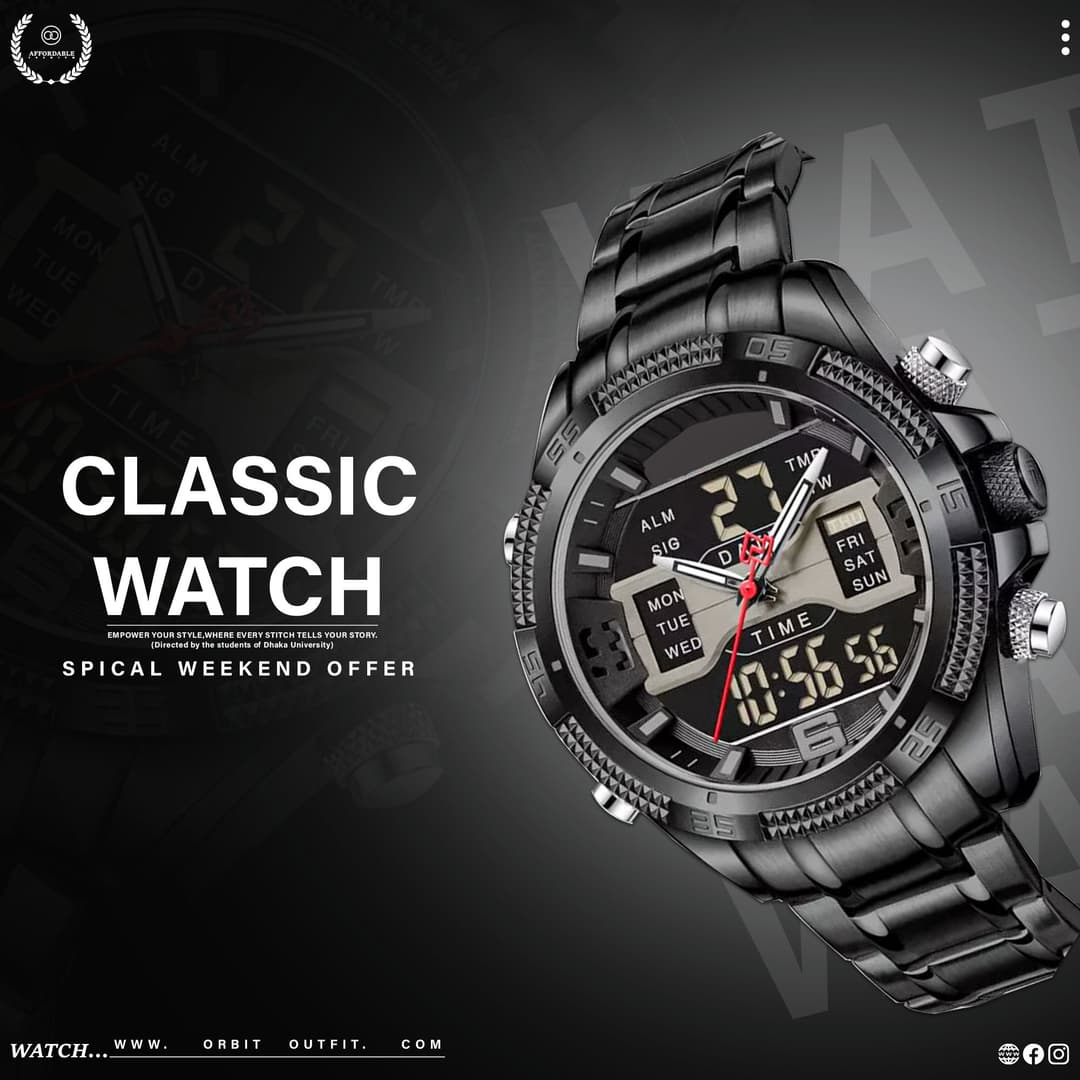 Naviforce 9201 CH - Black