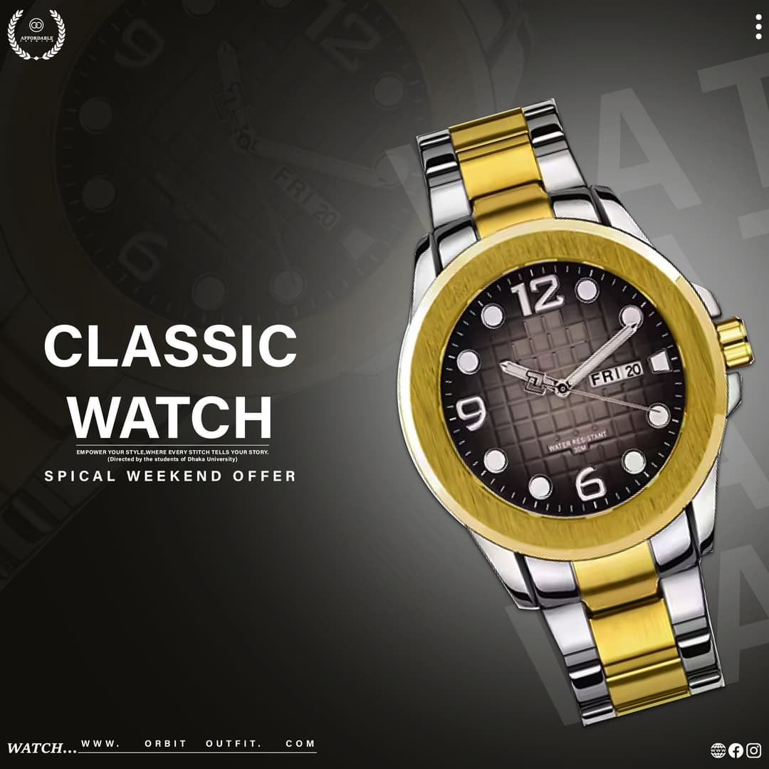 NAVIFORCE NF9198 Silver And Golden Stainless